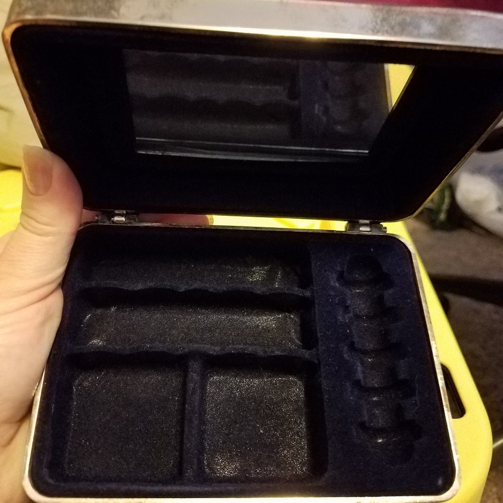 SILVER Plate TRAVEL JEWELRY BOX = Child's 1st jewelry box